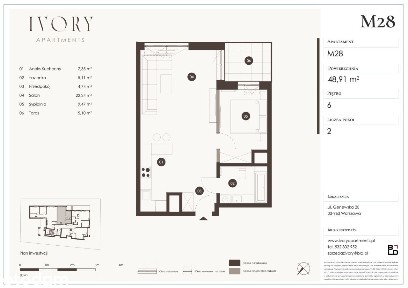 Apartament w inwestycji Ivory Apartments