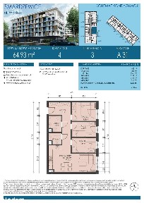 4-pokojowe mieszkanie 64m2 + balkon