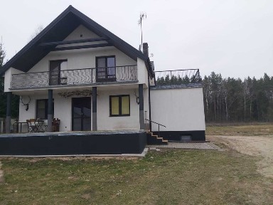dom, działka, staw