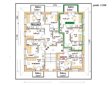 Apartament 2-pok. 40,05m2, Wadowice