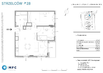 3-pokojowe mieszkanie 62m2 + balkon