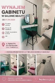 COWORKING Wynajem stanowisk pracy w salonie kosmetycznym