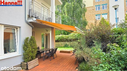 Wyjątkowy ogród 106m2. Taras 43m2. Garderoba.