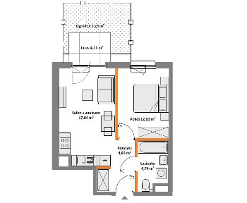 Apartament 2 pokoje | 37 m² | Funkcjonalny układ | Nowe osiedle