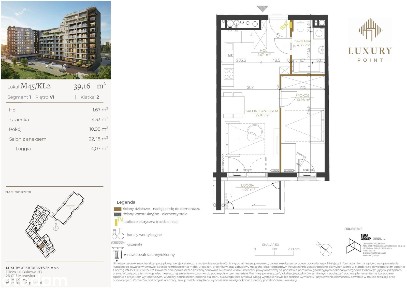 2-pokojowe mieszkanie 39m2 + loggia Bezpośrednio