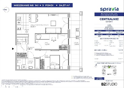 3-pokojowe mieszkanie 50m2 + balkon Bez Prowizji