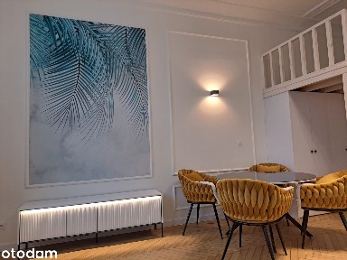 Stylish studio apartment in a historic building.