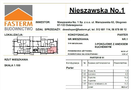 PARTER MIESZKANIE NR 1
