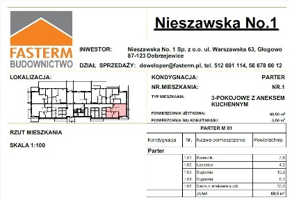 PARTER MIESZKANIE NR 1