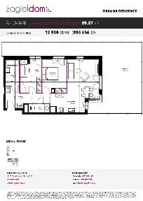 Orkana Residence 3 | mieszkanie 3-pok. | 038
