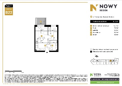 INWESTYCJA NOWY REDEN II, DĄBROWA GÓRNICZA, 2 POKOJE, BALKON