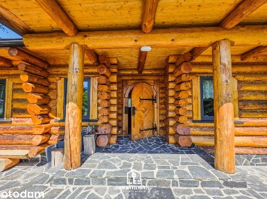 Unikatowa rezydencja z bali z sauną, grillo-wędzarnią i ogródkiem