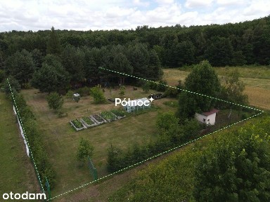 Działka z domkiem holenderskim, okolice Wolbromia