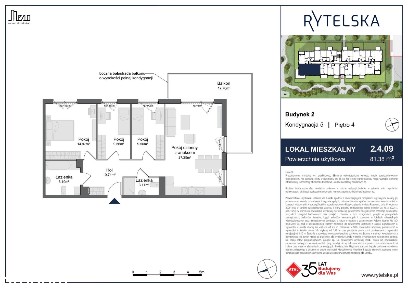 4-pokojowe mieszkanie 81m2 + balkon Bez Prowizji
