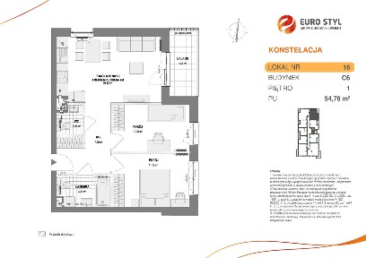 3-pokojowe mieszkanie 54m2 + balkon Bezpośrednio
