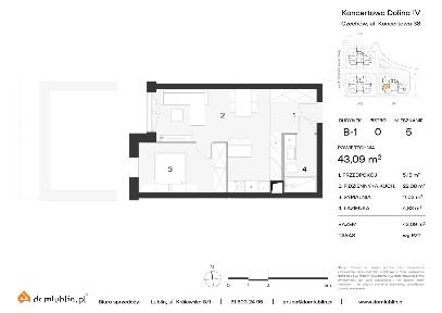 Osiedle Koncertowa Dolina | mieszkanie 2-pok. | B1 M05