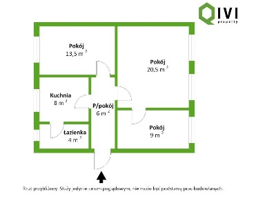 Mieszkanie 3-pokojowe na parterze - Oleśnica