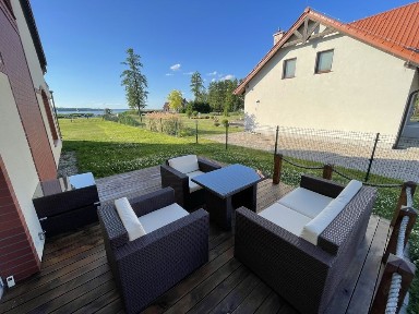 Apartament / mieszkanie, miejsce w porcie, Pierwsza linia jeziora Niegocin, taras, Rydzewo
