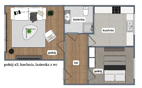 51 m2 - 2 pokoje | CENTRUM | ul. Wyszyńskiego, Dąbrowa Górnicza