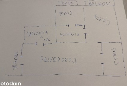 SUPERJEDNOSTKA! Mieszkanie 3-pokojowe z balkonem