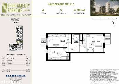 Apartamenty Parkowe | mieszkanie 3-pok. | 516