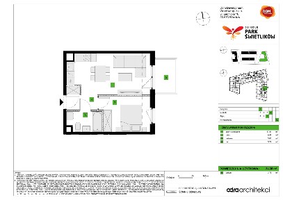 2-pokojowe mieszkanie 34m2 + balkon Bezpośrednio