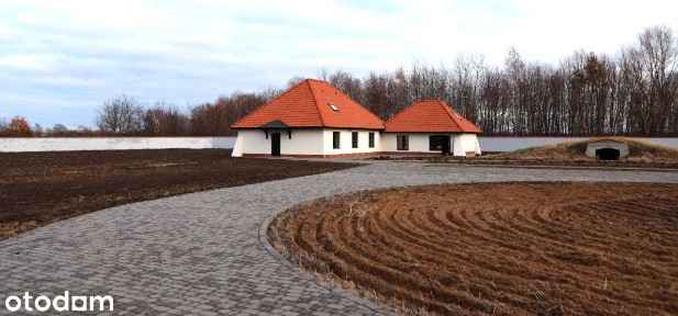 Działka 1 ha przy S7 z 2 budynkami, możliwy podział, najem