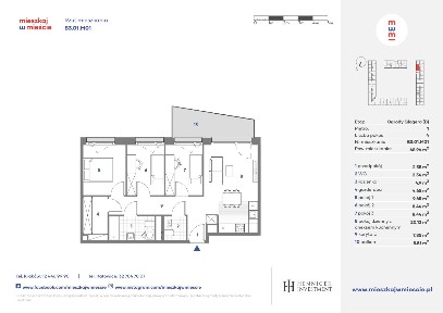 4-pokojowe mieszkanie 68m2 + balkon Bezpośrednio