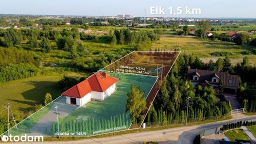 DOM 1,5km od Ełku | duża przestrzeń, zieleń, cisza