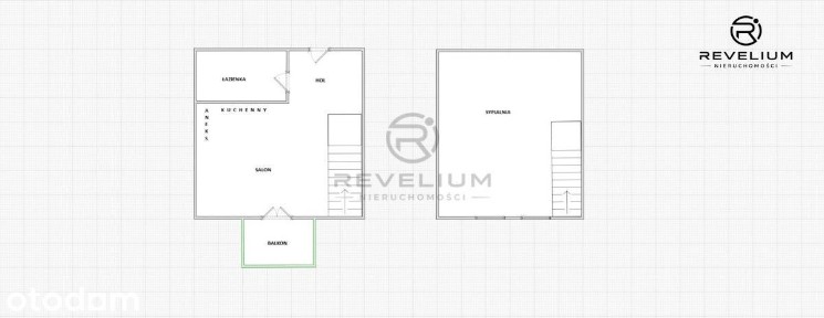 2-Poziomowe 53 m²|WIELKI Kack |msc. W Hali|balkon