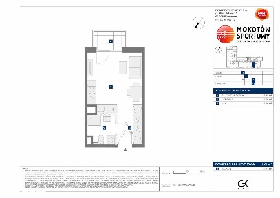 1-pokojowe mieszkanie 26m2 + balkon
