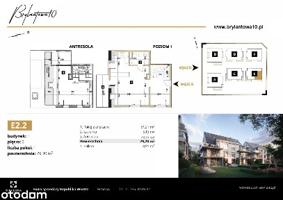 Dwupoziomowy apartament z antresolą i balkonem w kameralnej inwestycji