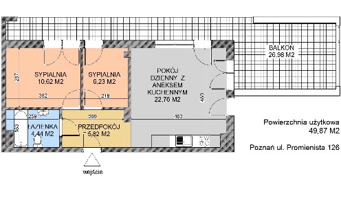 Wolne, do objęcia 3 pokoje + wyjątkowy taras 27 m² | Grunwald | garaż