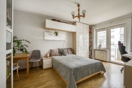 Cicha i słoneczna kawalerka 36,31 m² z dużym balkonem i garażem | Fort Bema | Osiedle Olszyny