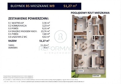 3 pokoje + gród 70 m2! Os. Wilkowyja