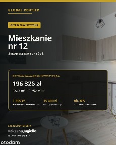 Kawalerka inwestycyjna z najemcą | 8% brutto | Żeromskiego 80, Łódź