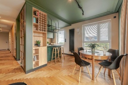 Apartament w butelkowej zieleni | 4 pokoje | Loggia i 2 miejsca parkingowe | Widzewska 40b