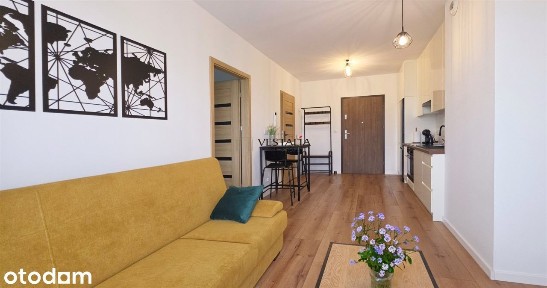 wyposażony apartament dwupokojowy z balkonem