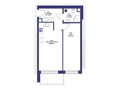 2 Pokoje 47,83 m² | tylko 20% wkładu | bez kredytu