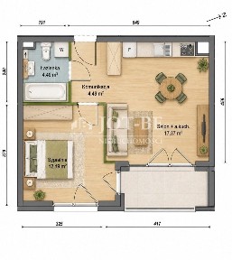 Mieszkanie 2-pok. na parterze z balkonem