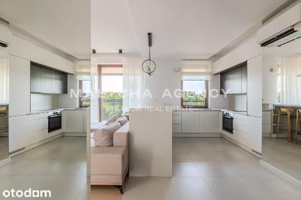Apartament 3 pokoje z loggią na zieleń