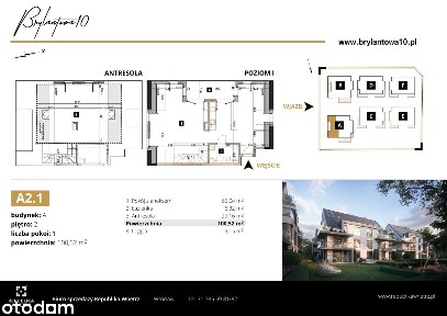 Apartament z antresolą, która daje swobodę aranżac