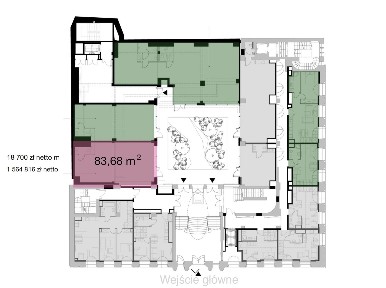 Wyjątkowy lokal użytkowy 83,68 m² w Skarbcu | Plac Wolności 15