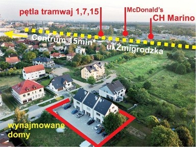 szereg przy parku MARINO 102 m² | 2 miejsca postojowe w cenie | Karłowice / Poświętne