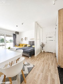 Słoneczny apartament 300m od plaży, balkon, Grzybo