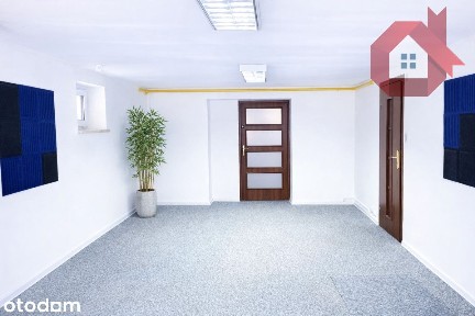 Lokal biurowo-usługowy 90 m2 parter witryna 3 pok.
