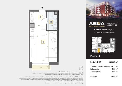 Odstąpię | Cesja | 31,37 m² | Balkon | Słoneczne
