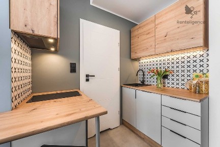 Nowoczesne studio z wydzieloną sypialnią | świetna komunikacja