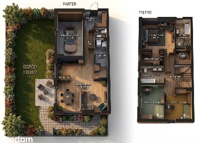 GOTOWY - Ogród 180 m2 - Rekuperacja - POMPA/PODŁOGOWE -BRAK SKOSÓW