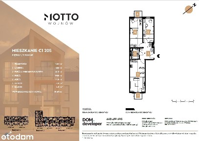 Mieszkanie 75 m² z dużym salonem i dwoma balkonami - gotowe do odbioru